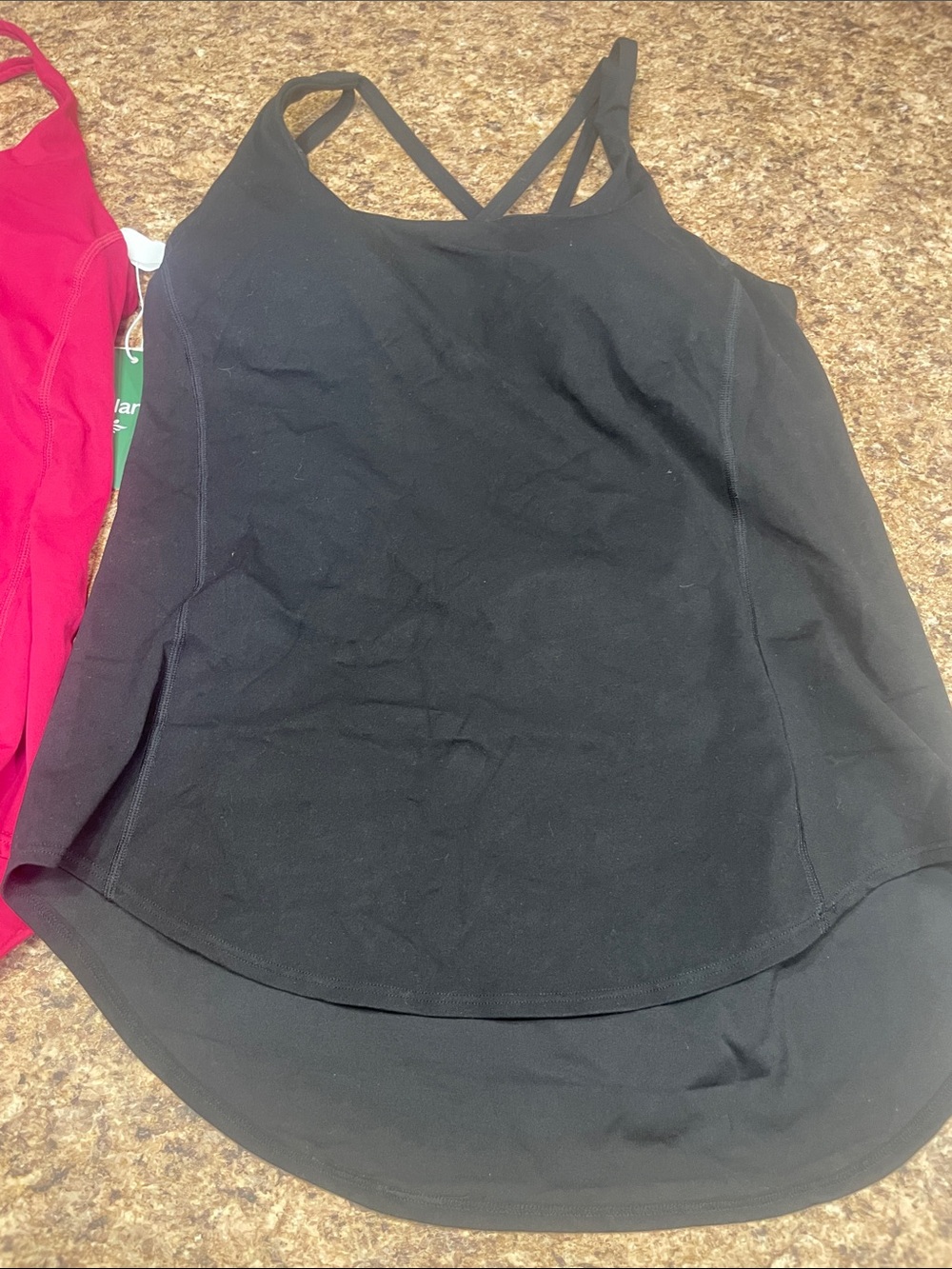 Lot of Halara Double-Strap Tank Tops Medium NWT Pink NWOT Black - Picture 3 of 5